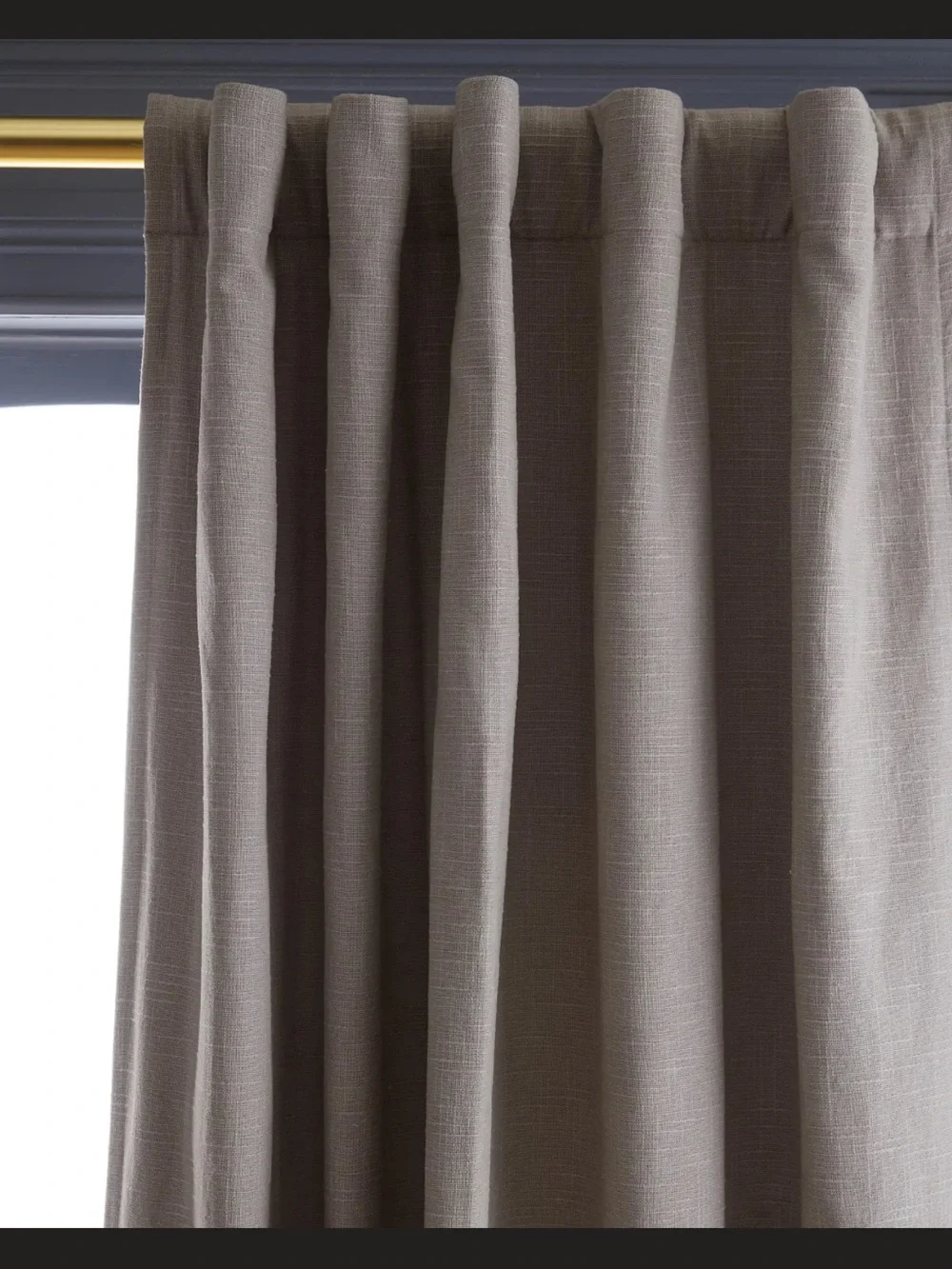 Quince 48 x 96NWT cotton slub panel gray